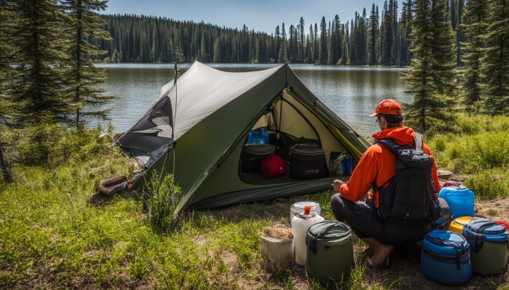 kayak camping food safety
