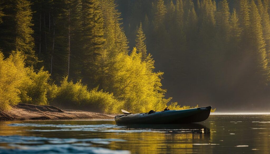 kayak camping in bear country