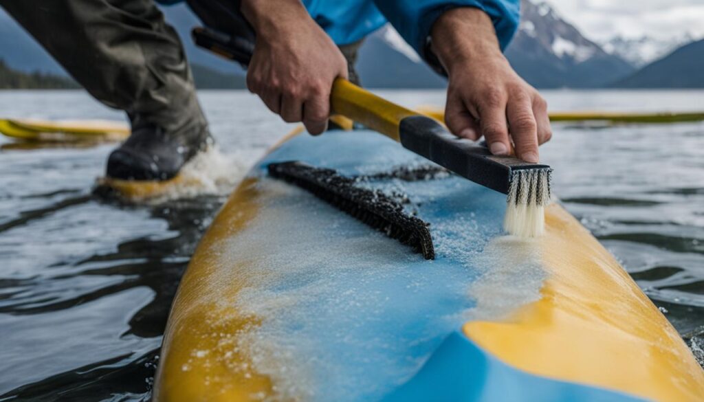 kayak cleaning
