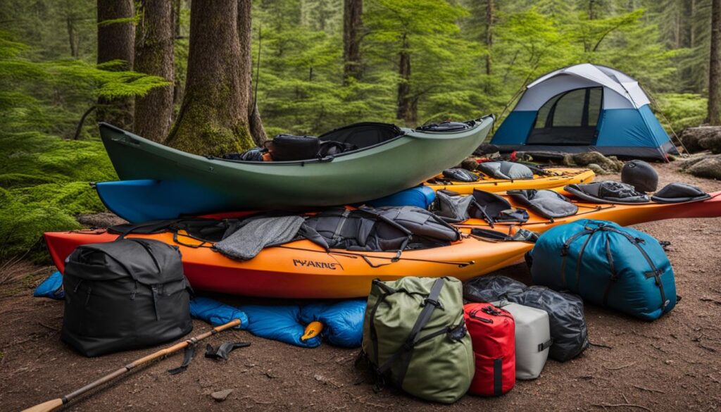 packing gear for kayak portage