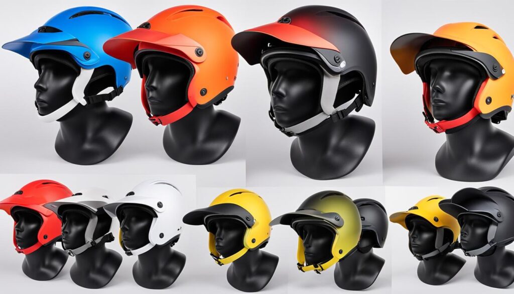 types of kayak helmets