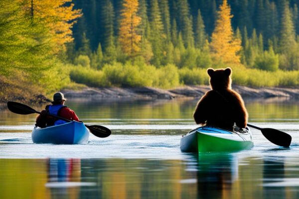 wildlife encounters kayak camping