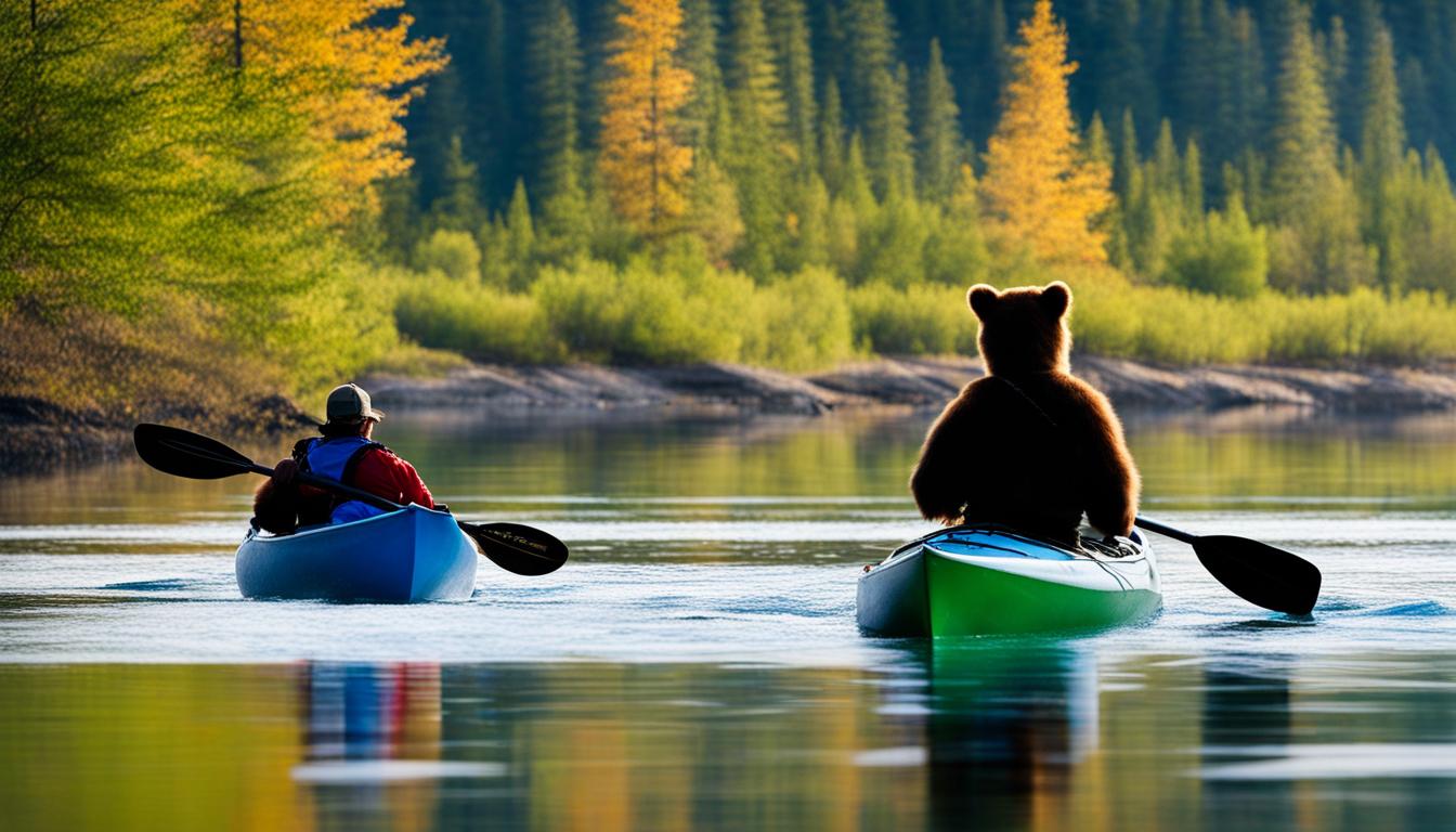 wildlife encounters kayak camping