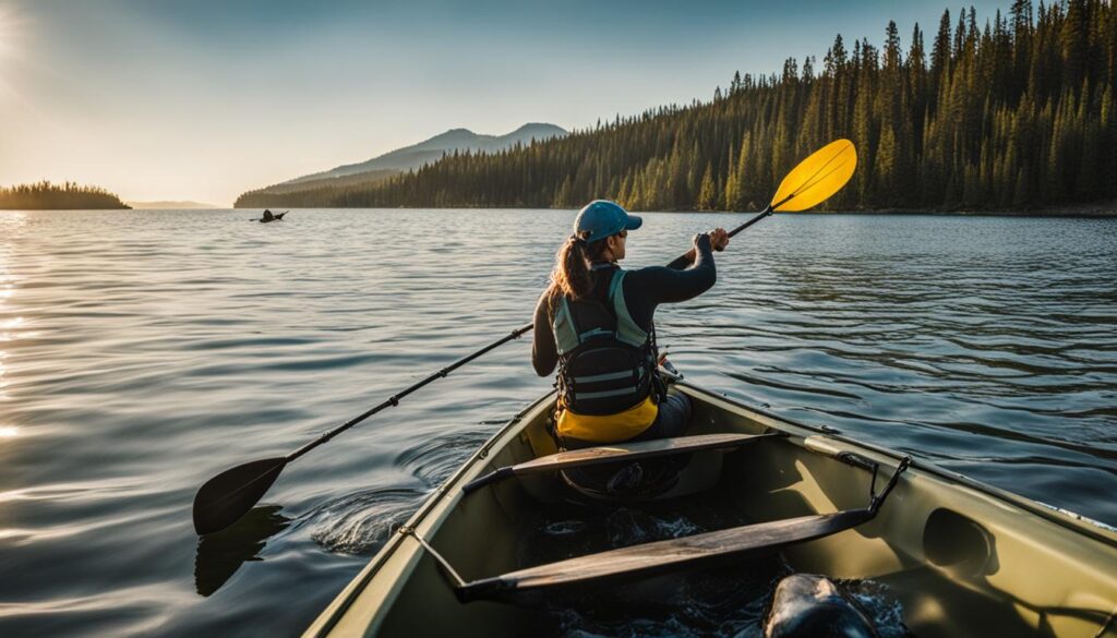 Minimizing Environmental Impact in Kayak Fishing Image