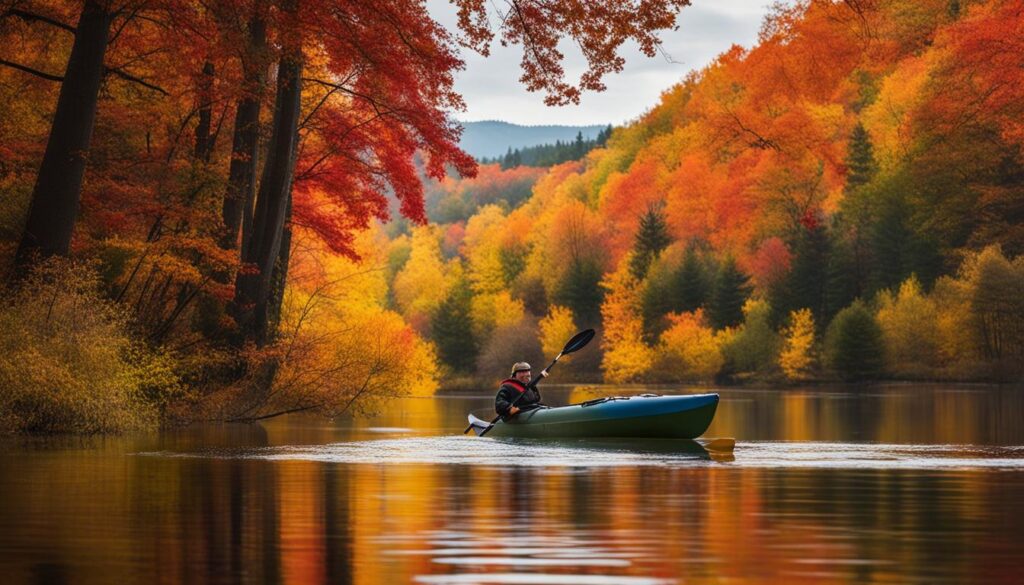 autumn kayaking advantages
