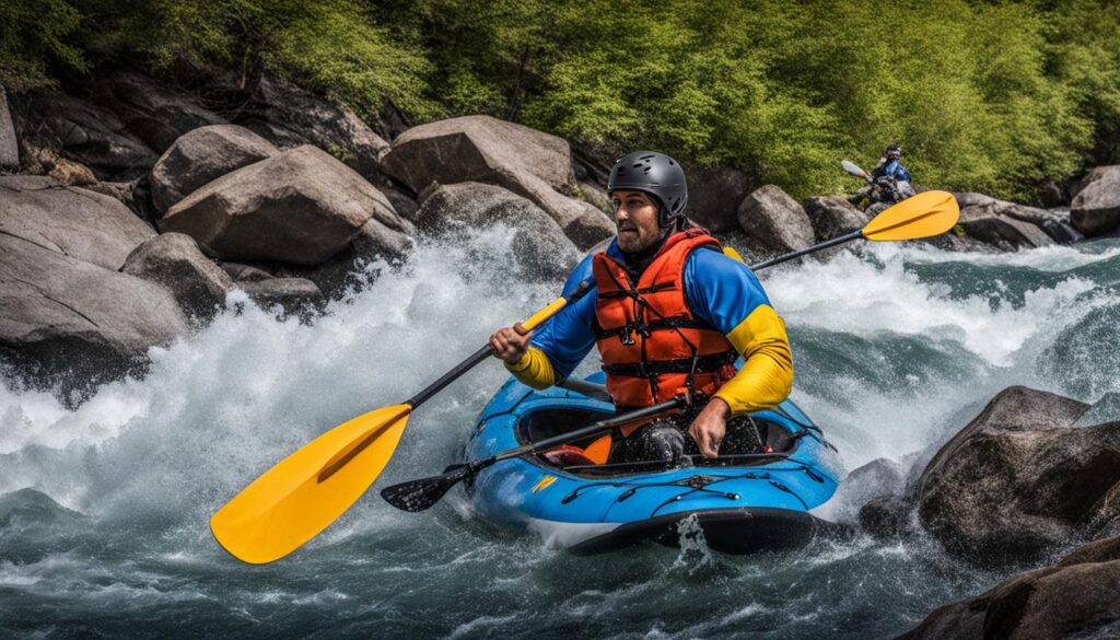 roll recovery in whitewater kayaking