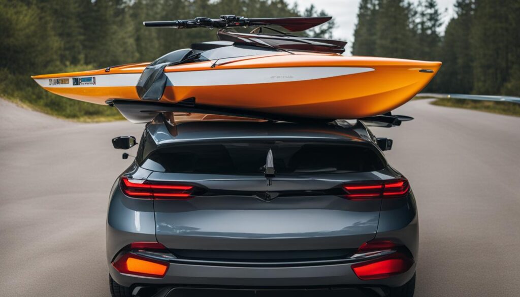 vehicle surface protection for kayak transport